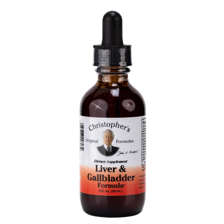 Christopher's Original Formulas Liver & Gallbladder Formula, Herbal Supplement for Detox & Digestive Support, 2 fl oz
