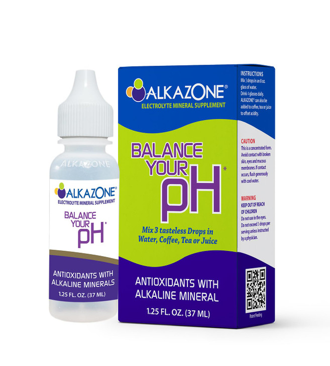 Alkazone Balance Your pH, Antioxidants Alkaline Mineral Drops, Single 1.25 Oz Pack, Portable, Yields 10 Gallons of alkaline, antioxidant Water, Unfla