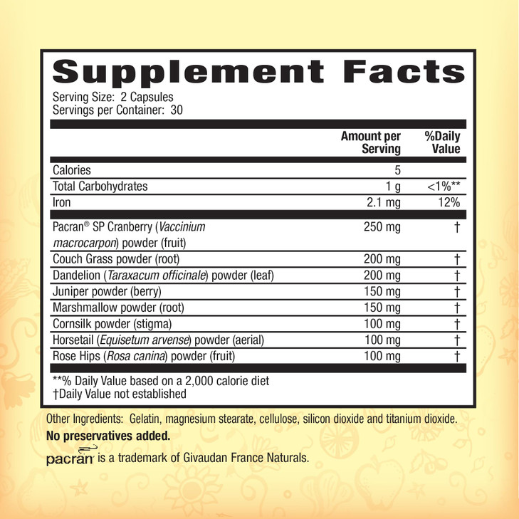 Nature's Secret Urinary Flush & Support with Cranberry Promotes Healthy Bladder & Urinary Tract - 8 Botanical Concentrate Blends to Flush & Soothe -