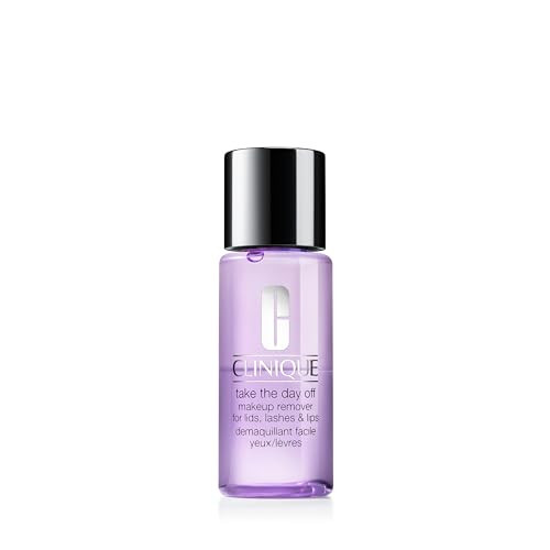Clinique Take The Day Off Liquid Makeup Remover For Lids, Lashes, + Lips | Eye Makeup Remover | Oil Free + Non-Irritating | For All Skin Types, 1.7 F