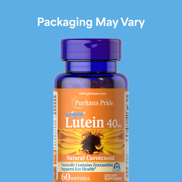 Puritan's Pride Premium Lutigold Lutein Carotenoid 40 mg with Zeaxanthin for Men and Women, Dietary Supplement for Eye Health Support, 2 Month Suppl