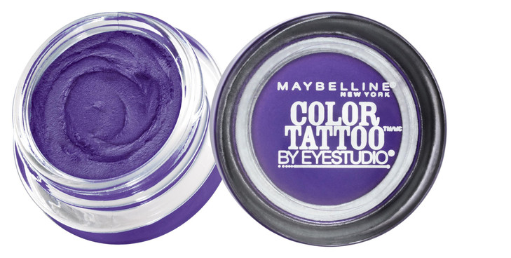 Maybelline New York Eyestudio ColorTattoo Metal 24HR Cream Gel Eyeshadow, Painted Purple, 0.14 Ounce (1 Count)
