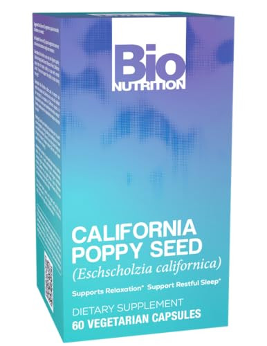 Bio Nutrition California Poppy Vegi-Caps, 60 Count
