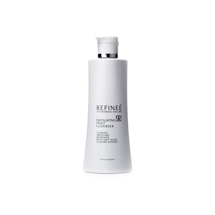 Refinee Gentle Exfoliating & Clarifying Face Fruit Cleanser for Oily and Acne Prone Skin 1oz