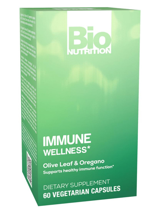Bio Nutrition Immune Wellness, Olive Leaf & Oregano, 60 Vegetarian Capsules
