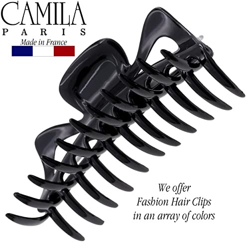 Camila Paris CP117 French Large Hair Clips for Women Thick Hair for Long Curly Wavy Hair, Girls Hair Claw Clip, Durable Styling Big Claw Clip for Thi