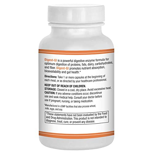 AST Enzymes Digest-GI Digestive Enzyme - Digestion and Bloating Relief for Women and Men - 90 Vegetarian Capsules