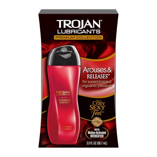 TROJAN Lubricants Arouses and Releases, Personal Lubricant, Silicone Personal Lube, 3 fl oz