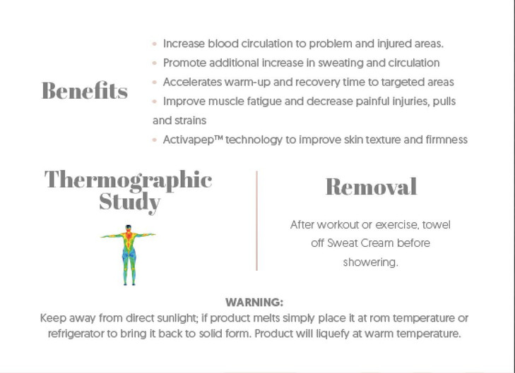 Fitaology Sweat Cream weight loss - firming body lotion- anti-cellulite cream  firming sweating slimming cream gel formulation  encourages thermoge