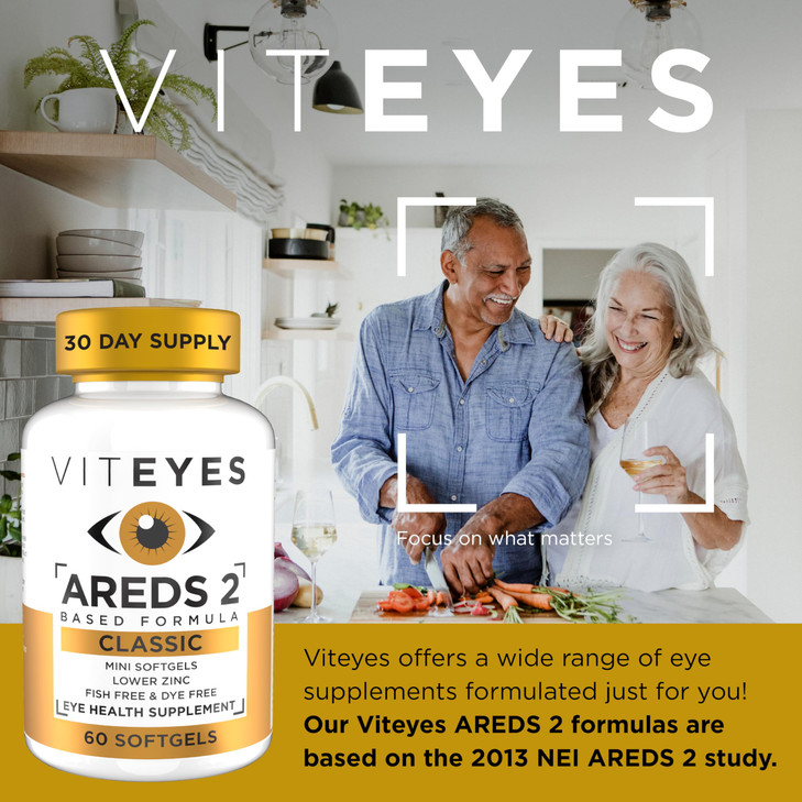 Viteyes AREDS 2 Classic Macular Health Formula Softgels, Eye Health Vitamin for Vision Protection, Lower Zinc, Eye Vitamins, Macular Vitamins, Beta-C