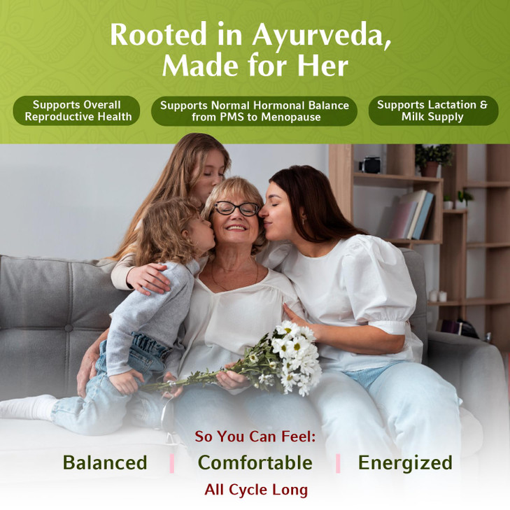 Jiva Botanicals Shatavari Capsules for Women  1,200mg Organic Shatavari Powder for Hormonal Balance, Womens Reproductive Health & Menopause Support