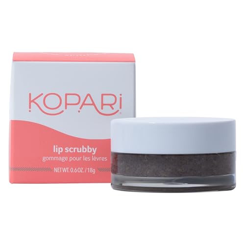Kopari Coconut Lip Scrubby | Removes Dry Skin For Soft Lips | Volcanic Sand, Brown Sugar & Crushed Coconut Shells Hydrate Exfoliating Lip Scrub Exfol