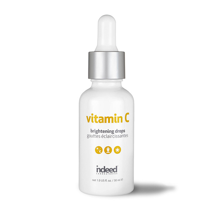 Indeed Labs Vitamin C Brightening Drops | Lightweight Vitamin C Facial Serum | Encapsulated Ascorbic Acid for 15x Absorption | with Moisturizing Tama