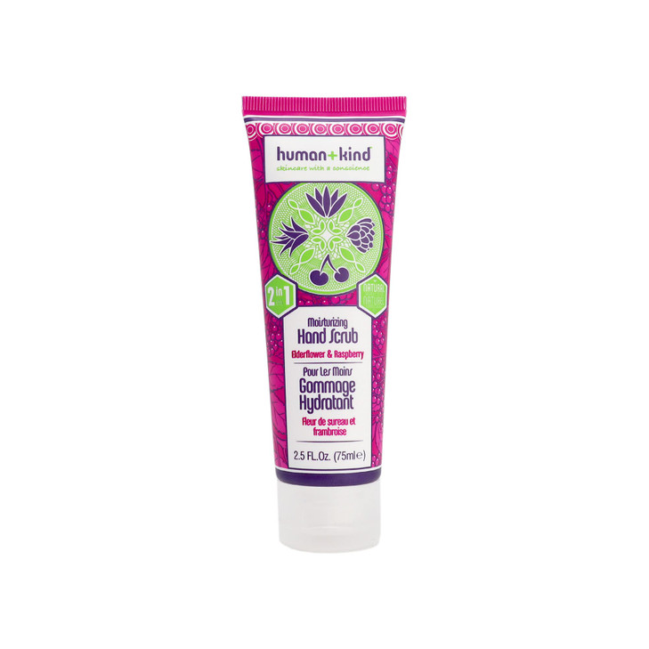 Human+Kind Moisturizing Hand Scrub - Exfoliating Scrubber for Soft, Smooth Hands - Gentle Repair for Dry, Cracked, Peeling Skin - Shea Butter, Dried