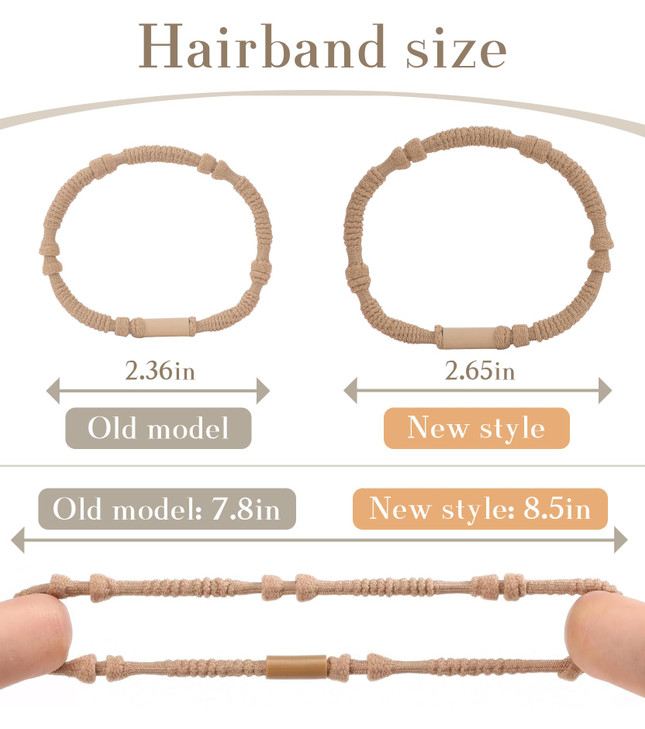 SECZIPE 20 PCS Boho Scrunchies for Women, No Damage Hair Ties & Ponytail Holders, 4 Styles Elastic Bands for Thick/Thin Hair, Soft Scrunchy Bracelets