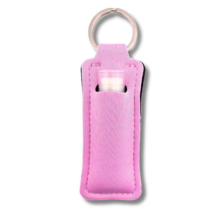 TINY SEED Lip Balm Gift Set: Peaches and Cream 6-Pack. Limited Edition Flavor from I Love Summer Collection. Includes Lip Balm Holder Keychain (Pink)