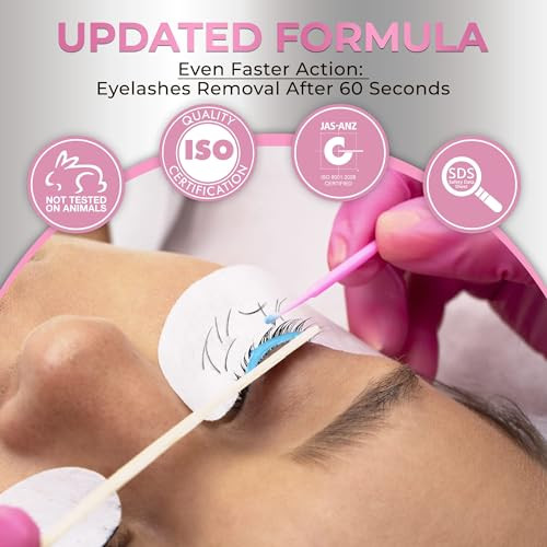 Speedy Gel Remover for Lash Extensions Liore Lash/Fast Lash Remover for Eyelash Extension Glue/60 Sec Dissolution Time/GBL Free Lash Debonder/Lash Gl