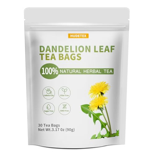 Dandelion Leaf & Root Tea Bags with 80 Count - Supports Kidney & Lung Function, Healthy Herbal Tea - Caffeine Free.