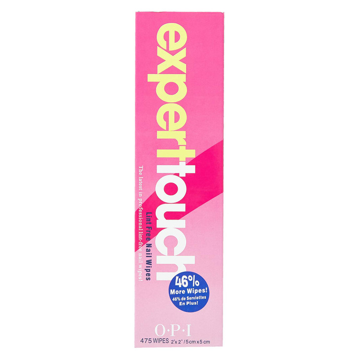 OPI Expert Touch Lint-Free Nail Wipes, 475 Count