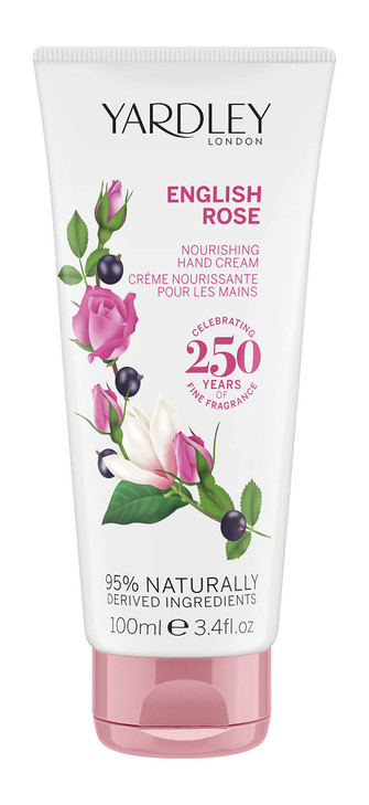 Yardley Of London English Rose Nourishing Hand Cream for Women, 3.4 Fluid Ounce