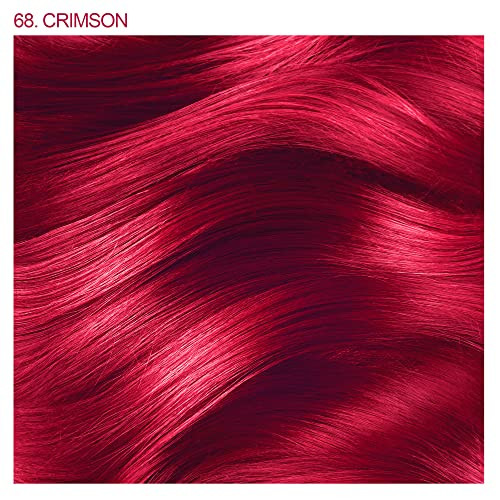 Adore Semi Permanent Hair Color - Vegan and Cruelty-Free Hair Dye - 4 Fl Oz - 068 Crimson (Pack of 3)