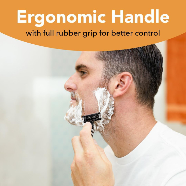 BIC Flex 5 Sensitive Men's Disposable 5-Blade Razors, Comfortable Shave, 2-Pack