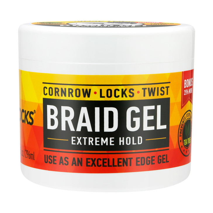 AllDay Locks Braid Gel Extreme Hold - Braiding Gel for Cornrows, Locks, & Twisting, Moisturizing Edge Control for Women & Men, Natural Formula for Ex