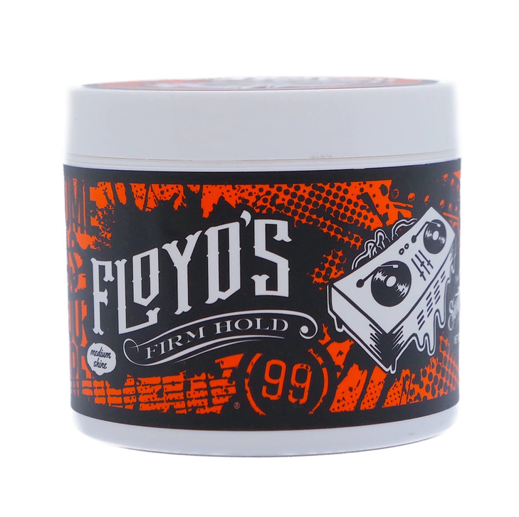 Floyd's 99 Firm Hold Pomade Powered by Suavecito - Strong Hold - Medium Shine - Water Soluble - 4 oz