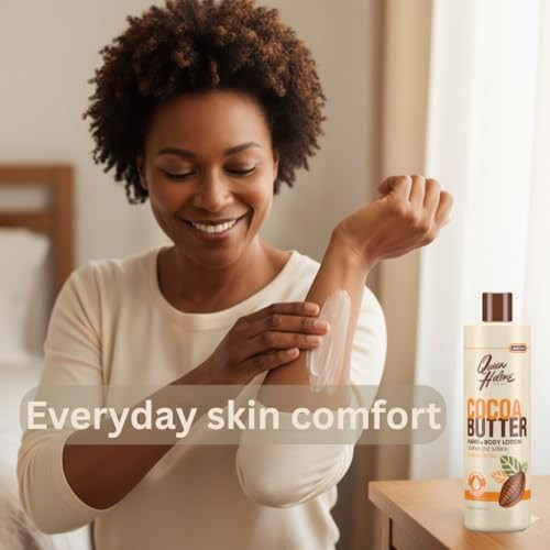 Queen Helene Cocoa Butter Hand & Body Lotion  Deep Moisture Formula that Softens, Smooths & Revives Dry Skin | 16 oz | Pack of 2
