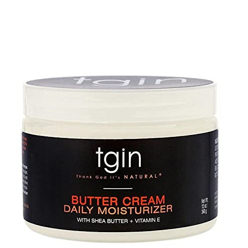 tgin Butter Cream Daily Moisturizer - Curly Hair Products With Deep Hydration for Soft, Defined Curls - Hair Products for Twist Out Styling, Frizz Co