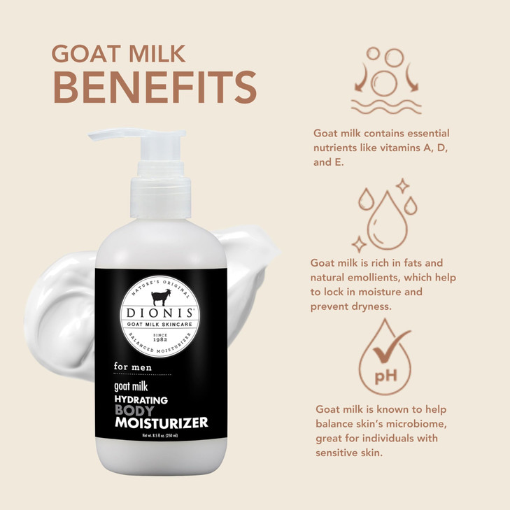 Dionis Goat Milk Body Lotion Mens Fresh 8.5 oz (Pack of 1)