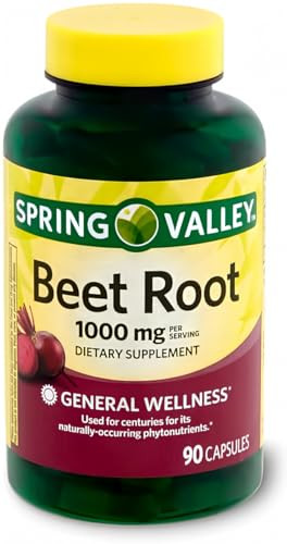 Spring Health Valley Beet Root Dietary Supplement, 1000 mg, 90 Count + Your Vitamin Guide©