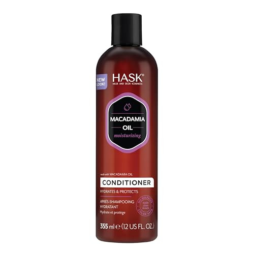 Hask Macadamia Oil Moisturizing Conditioner, 12 Ounce