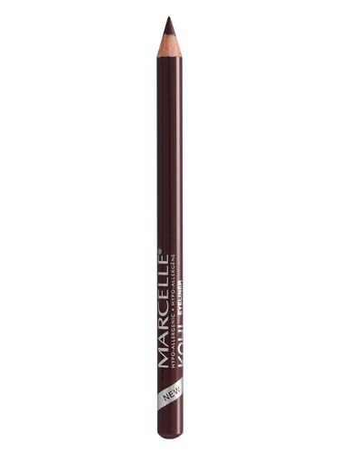 Marcelle Kohl Eyeliner, Dark Brown, Eye Pencil, Long-Lasting, Waterproof, Intense Colour, Fragrance-Free, Hypoallergenic, Recognized by CDA, Cruelty-