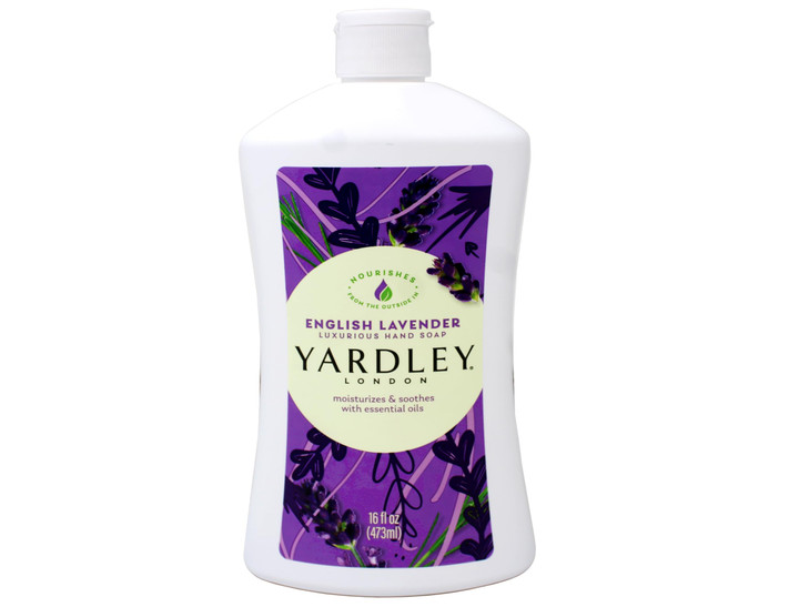 Yardley London English Lavender, Luxurious Hand Soap, Moisturizes & Soothes with Essential Oils, 16 FL OZ (473ml) - 2 Pack