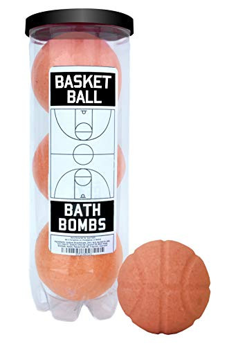 Basketball Bath Bombs - 3 Pack - Basketball Gifts for Boys & Girls, Basketball Accessories for Boys, Players, Coaches, Basketball Team Gifts, Gifts f