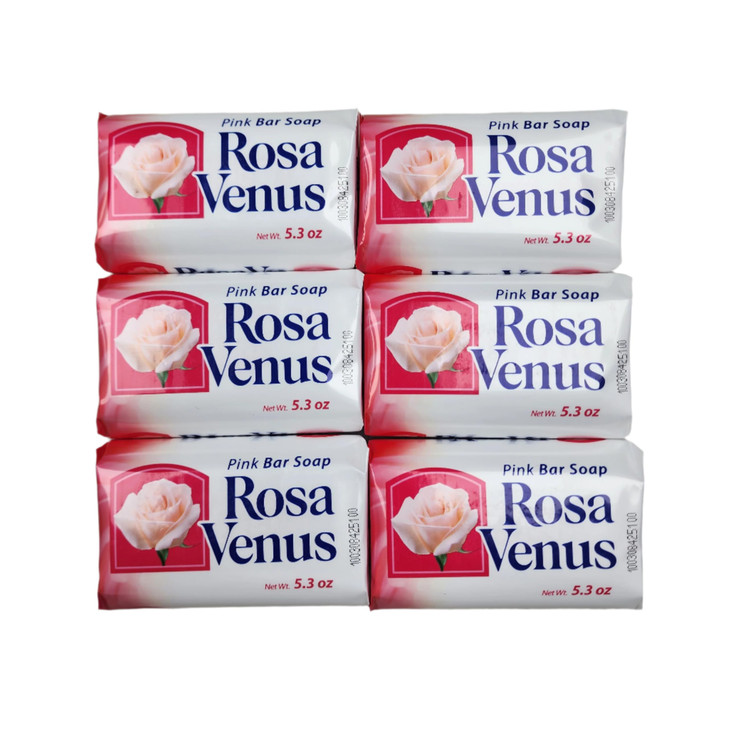 Rosa Venus Pink Bar Soap 5.3 oz (Pack of 6)
