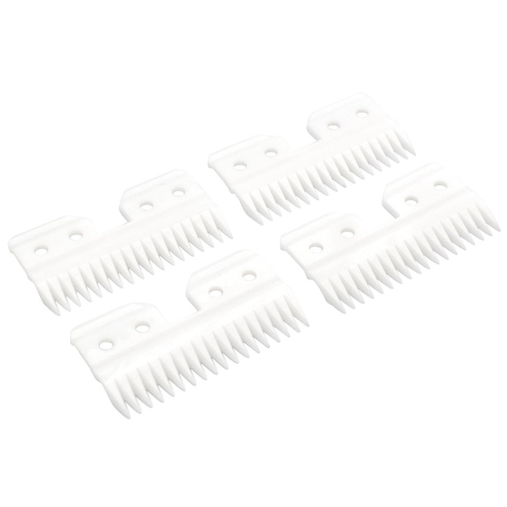 Professional 18 Teeth Replacement Cutter Blade for Fast Feed, Ceramic Moving Blade for Pets/Human, Fits Andis AG/A5 Hair Clippers (4 Packs)