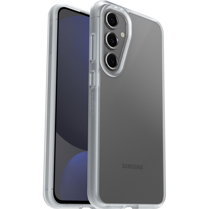 OtterBox Samsung Galaxy S24 FE React Series Case - Clear, Ultra-Thin, Pocket-Friendly, Raised Edges Protect Camera & Screen, Wireless Charging Compat