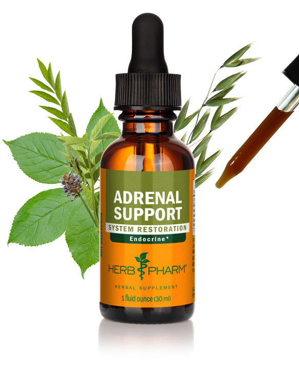 Herb Pharm Adrenal Support Liquid Herbal Formula with Eleuthero and Licorice Liquid Extracts - 1 Ounce