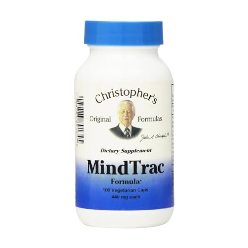 Dr. Christopher's MindTrac Formula, Natural Mood Support & Memory Supplements 100 Caps