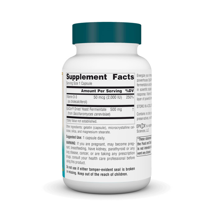 Source Naturals Wellness EpiCor with Vitamin D-3 for Heightened Immune Defense* - 60 Capsules