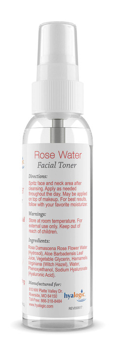 Hyalogic Rose Toner - Alcohol-Free Facial Toner with Hyaluronic Acid & Aloe Vera - Amazing Face Astringent for All Skin Types - Facial Toner to Boost