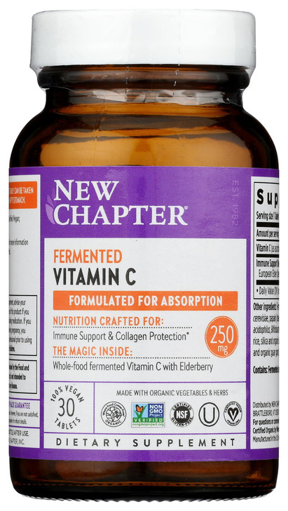 New Chapter Fermented Vitamin c, 30 Count