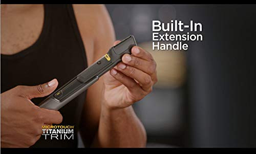 Microtouch Titanium Trim, Lighted Hair Cutting Tool and Body Groomer