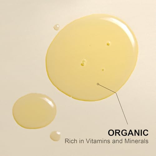 Yoken Pure Jojoba Oil Organic USDA Certified 16 fl oz, 100% Natural Jojoba Oil for Hair, Skin & Face, Cold Pressed Unrefined, Deeply Body Moisturizer