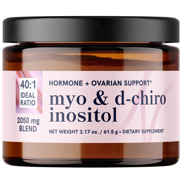Myo-Inositol & D-Chiro Inositol Powder | Hormone Balance for Women | Ideal 40:1 Ratio | Myo 2000mg, D Chiro 50mg | Regulate Menstrual Cycle and Suppo