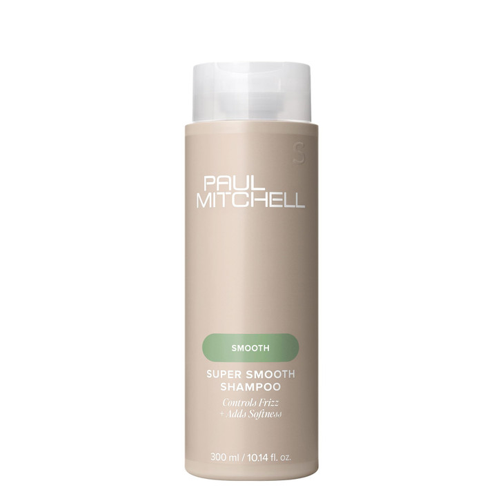Paul Mitchell Super Smooth Shampoo, Controls Frizz, Adds Softness, For Frizzy Hair, 10.14 fl oz