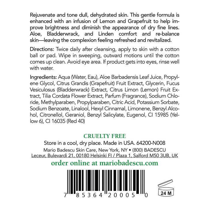 Mario Badescu Alpha Grapefruit Cleansing Lotion, 8 Fl Oz