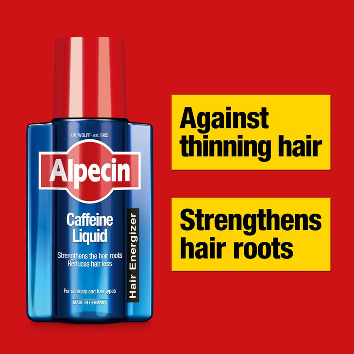 Alpecin After Shampoo Caffeine Liquid 6.76 fl oz I Topical Solution for Men's Thinning Hair I Promotes Natural Hair Growth I Sulfate Free with Concen